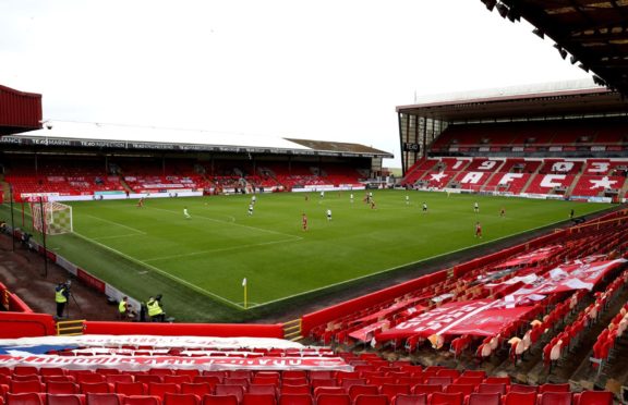 Pittodrie Stadium.