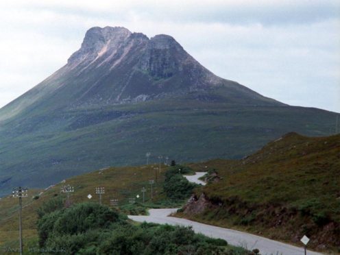 Mr Thompson will start beneath Stac Pollaidh.