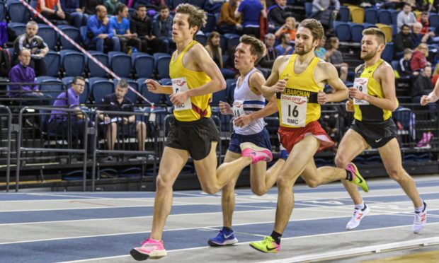 Stephen Mackay, left, in action.