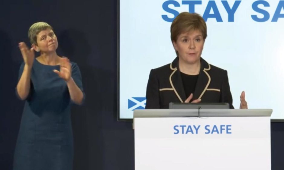 Nicola Sturgeon at the daily briefing 21st May 2021