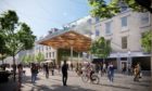 Concept image of the proposed new market in Aberdeen, on the site of BHS and the current market building