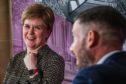 First Minister Nicola Sturgeon is interviewed by editor of The Courier David Clegg