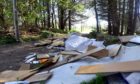 Fly-tipping was previously reported on a woodland footpath next to Auchmill Golf Course.