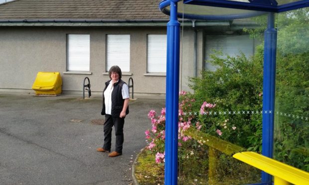 Councillor Gillian Owen at Ellon Park and RIde.