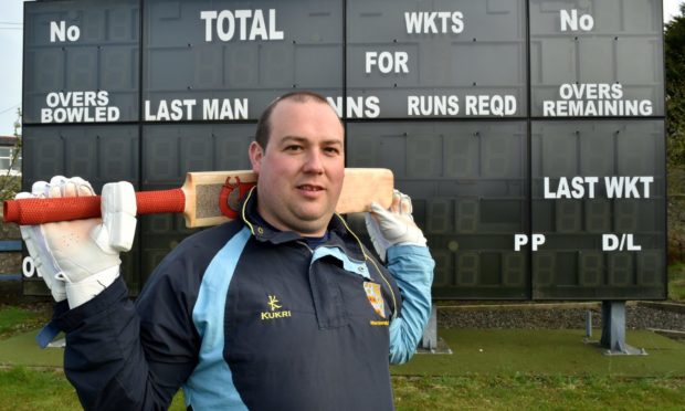 Aberdeenshire captain Kenny Reid at Mannofield