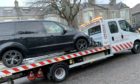 Man caught driving without a license or insurance  Picture: Road Policing Scotland.