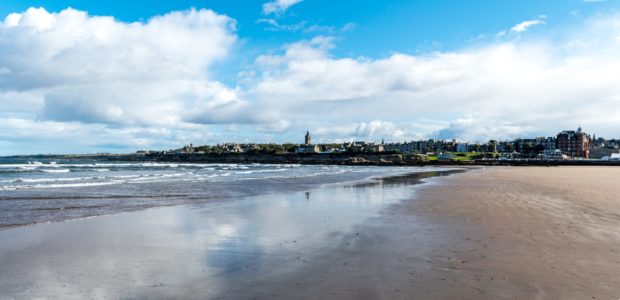 St. Andrews from the Beach; Shutterstock ID 746495164; Purchase Order: Courier; Job: Health and wellbeing team nature for mental health story; 28768c89-6be5-4ace-8f24-91bcb65ecb7d
