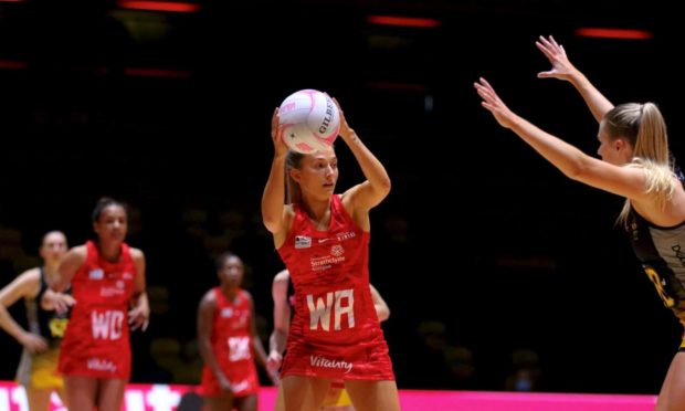 Strathclyde Sirens defeated Wasps 44-39 at Copper Box Arena in London.