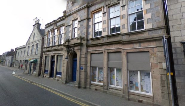 Stewarts Hall in Huntly is being used as a vaccination centre.