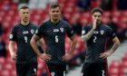 Ivan Perisic, Dejan Lovren and Sime Vrsaljko cut dejected figures after the 1-1 draw with Czech Republic at Hampden
