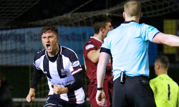 Stephen Bronsky is leaving Elgin City due to his new role with the police. Picture by Bob Crombie
