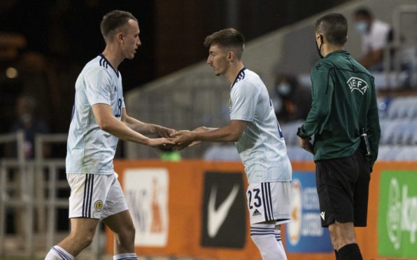 Scotland's Billy Gilmour replaces David Turnbull for his debut.