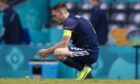 Scotland captain Andy Robertson was dejected at full-time