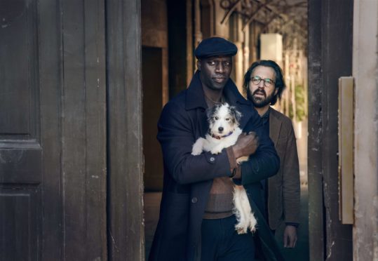 Omar Sy and Antoine Gouy in Netflix's Lupin