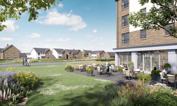 An artist's impression of the new Barratt Homes Findrassie development in Elgin.