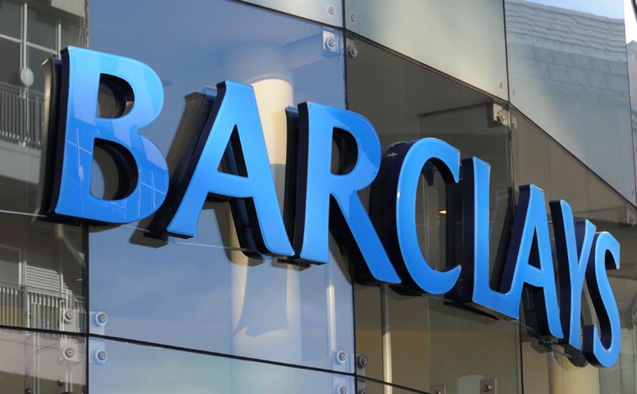 Barclays logo.