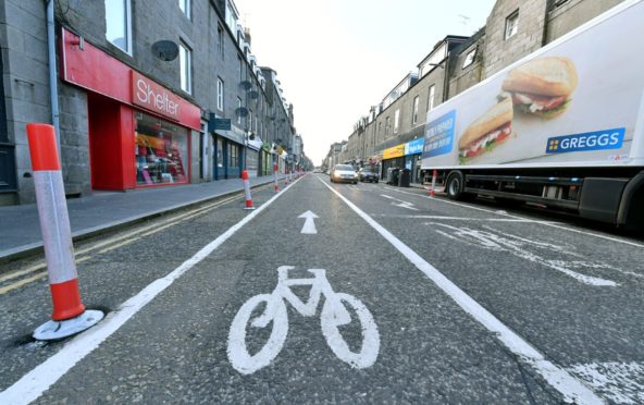 Spaces For People work in George Street and Rosemount Place are to be lifted when Aberdeen moves to level 0 Covid restrictions.