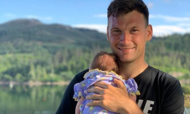Callum Taylor with daughter Lily.