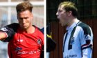 Brian Cameron, left, and Kane Hester have been named in the League Two team of the season