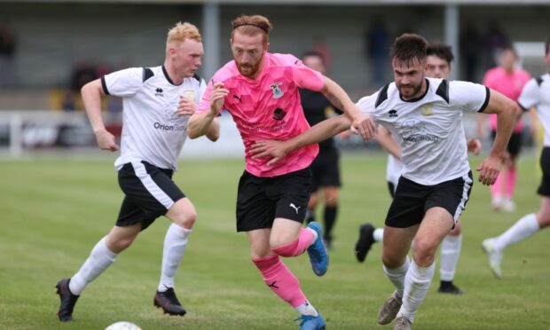 David Carson on the ball for Caley Thistle.