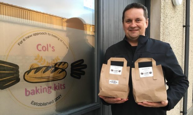 Colin Morgan, founder of Col's Baking Kits. Ellon.