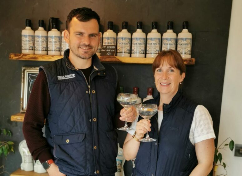 Dunnet Bay Distillers' Martin and Claire Murray.