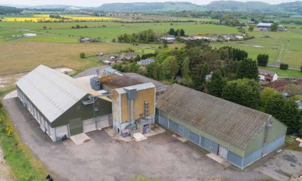 KEY SITES: Four grain stores, including the one at Errol are on the open market at offers over £16 million.