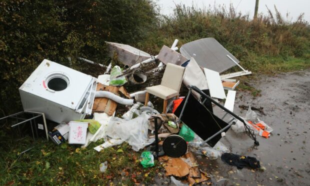 Aberdeen officials have recorded a stark rise in fly tipping incidents across the city.