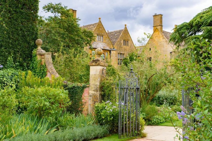 Hidcote Manor Garden in Cotswolds area.