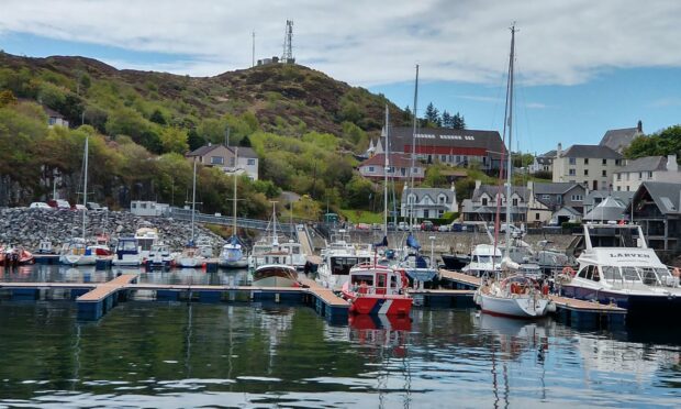 Views across picturesque Mallaig Harbour.