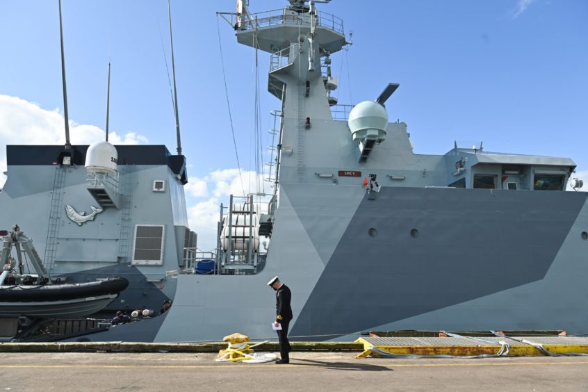 HMS Spey has been commissioned into service ahead of deployment to the Indo-Pacific.