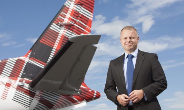 Loganair chief executive Jonathan Hinkles.