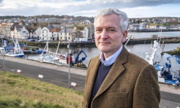 NnG project director, Matthias Haag pictured at the site of what will be NnG?s O&M Base in Eyemouth.