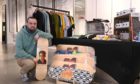 Pictured is Gary Kemp of Doric Skateboards at his stall at Curated Aberdeen, a new market set up inside the Bon Accord Centre. 
Picture by Darrell Benns
Pictured on 03/06/2021
CR0028702
