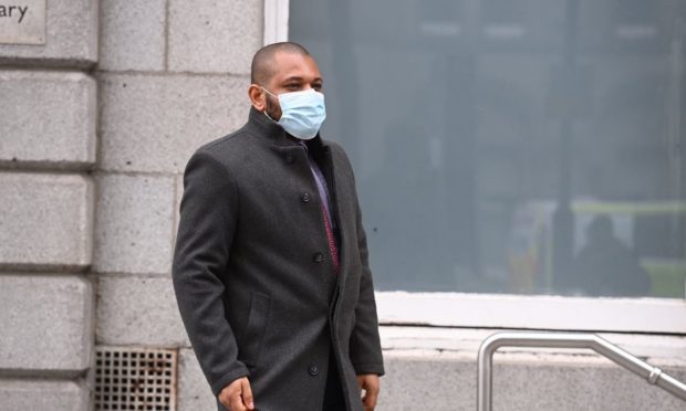 Chukwuemka Ibeabuchi outside the sheriff court building