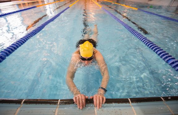 Picture by JASON HEDGES

Rotary Elgins Triple Challenge starts with a swimming event at Moray leisure centre, Elgin.

Picture: Sheila Scott