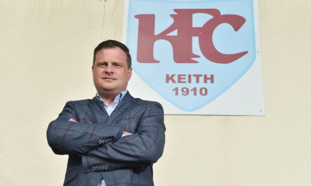 Keith chairman Andy Troup has welcomed Brechin City to the Highland League. Picture by Jason Hedges