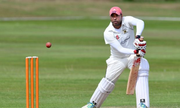 Aman Arora in action for Gordonians, who will face Huntly tomorrow.