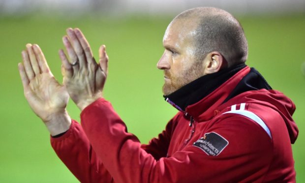 Inverurie Locos manager Andy Low is targeting silverware. Picture by Scott Baxter