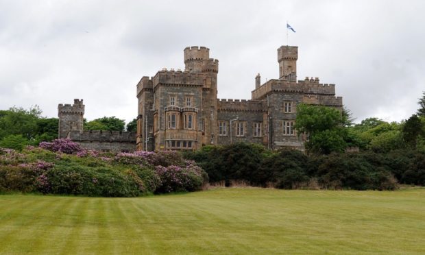 Emergency services were called to the grounds of Lews Castle in Stornoway at around 7pm. Image by Sandy McCook.