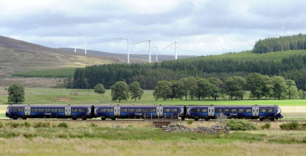 A ScotRail southbound train on from Inverness, PIC: Sandy McCook