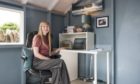 Ms Hughes in her award-winning home office.