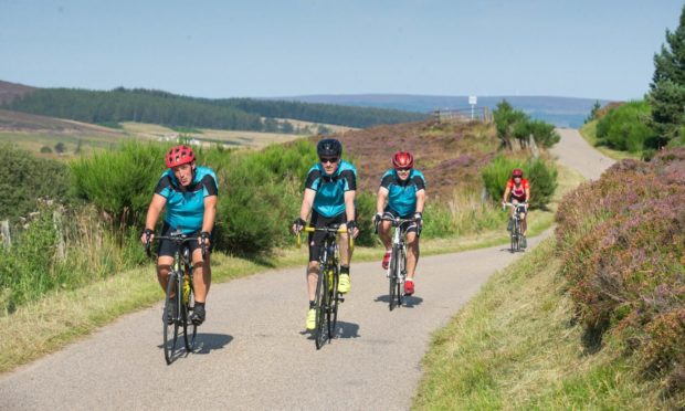 Cyclists participating in Ride the North back in 2019