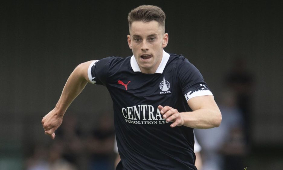 Robbie Leitch in action for Falkirk.