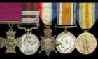 A collection of medals including a Victoria Cross won by Colonel Grant of Bourtie, near Oldmeldrum, for his bravery in a controversial war during the era of the British Raj sold for £420,000 at auction.
