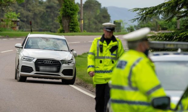 Three 16-year-olds in hospital following crash on A82.