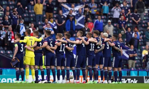 The Scotland squad before the Euro 2020 opener.