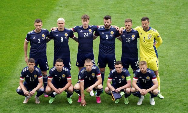 Scotland's starting XI.