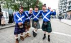 Scotland fans in London ahead of the Euro 2020 match between Scotland and England in June 2021. Image: Steve Brown / DCT Media