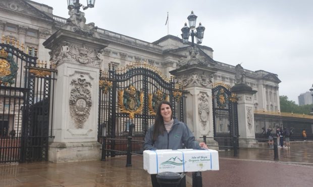 Delivery of OSH's first harvest to the gates of Buckingham Palace